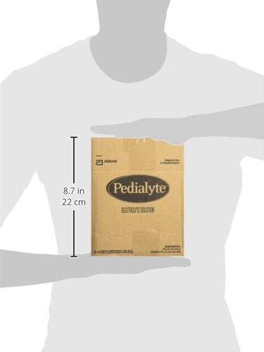 Pedialyte AdvancedCare Electrolyte Solution,1 Liter, 4 Count, with PreActiv Prebiotics, Hydration Drink, Tropical Fruit (Pack of 2)