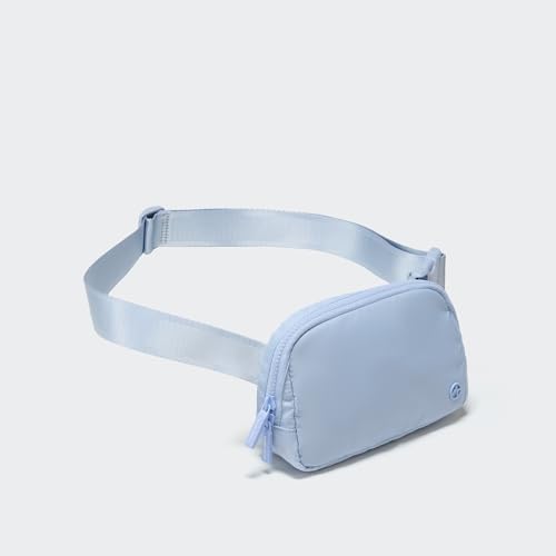 Pander Two Way Zipper Fanny Pack Nylon Everywhere Belt Bag for Women, Water Repellent Waist Packs, Crossbody Bags with Adjustable Strap (Windmill Blue).