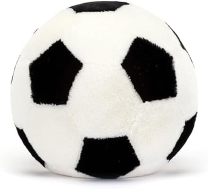 Jellycat Amuseables Soccer Ball Stuffed Toy, 12 inches - Soccer Ball Plush Gift for Sports Fans
