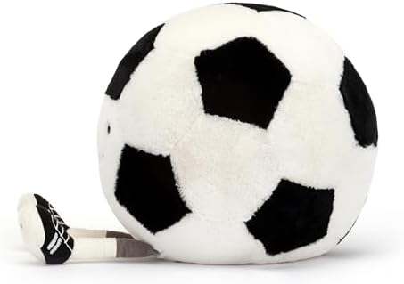 Jellycat Amuseables Soccer Ball Stuffed Toy, 12 inches - Soccer Ball Plush Gift for Sports Fans