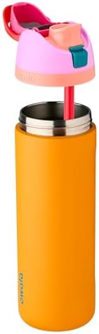 Owala FreeSip Insulated Stainless Steel Water Bottle with Straw for Sports, Travel, and School BPA-Free Sports Water Bottle, 24 oz, Tropical