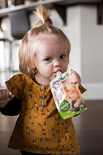 Sprout Organic Baby Food Pouches Stage 3 Plant Powered Protein, Butternut Chickpea Quinoa and Dates, 4 Ounce Pouches (Pack of 12)