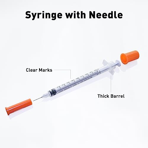 U-100 1cc Syringes with 31g 5/16" (8mm) , Individually Wrapped, Pack of 100