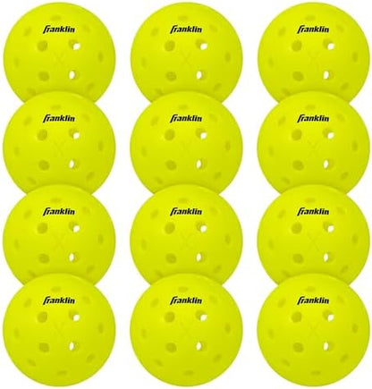 Franklin Sports X-40 Outdoor Pickleballs - Official Ball of USA Pickleball, APP Tour + US Open - Regulation Size