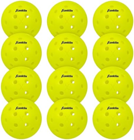 Franklin Sports X-40 Outdoor Pickleballs - Official Ball of USA Pickleball, APP Tour + US Open - Regulation Size