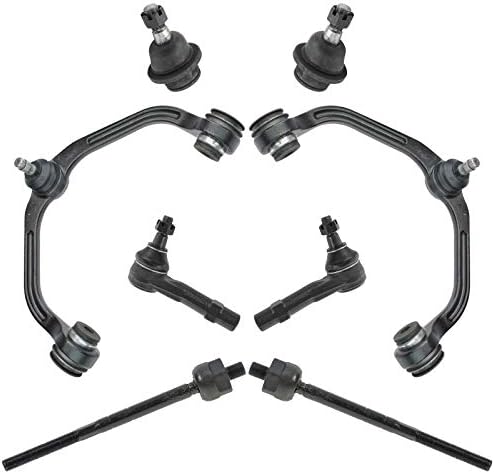 TRQ Front Steering & Suspension Kit Ball Joint Control Arm with Ball Joint Tie Rod Compatible with 1998-2011 Ford Ranger 2001-2009 Mazda B2300 1999-2001 B2500 1998-2007 B3000 1998-2000 B4000