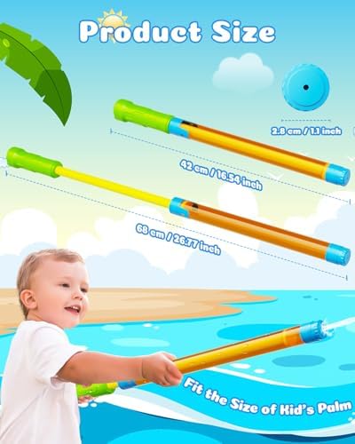 18pcs Water Gun Blaster Toys - 6 Colors Water Squirter for Kids 40ft Squirt Gun for 3-6-8-12 Girls BoysTeens Adults, Water Blaster for Swimming Pool Beach Oceans Summer Party Games Yards Outdoor