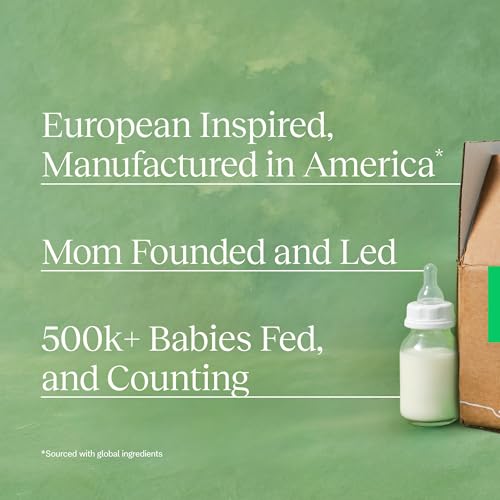 Bobbie Whole Milk, Grass Fed Infant Formula with Iron, Plant Based DHA and ARA, Vitamin D and Protein Blend Modeled After Breast Milk, For Newborn Baby to 12 Month Old, 14.1 oz