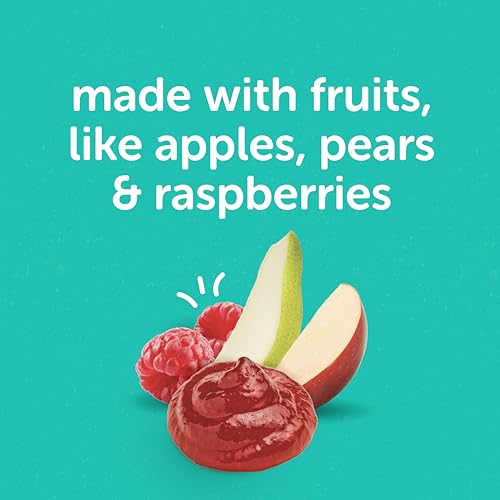 Beech-Nut Toddler Snacks Jammin' Waffles with Fruit Filling for Babies & Toddlers, Pear Raspberry, 10 Boxes (50 Individually Wrapped Packs)