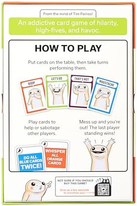Exploding Kittens Coyote Created by Tim Ferriss, Special Edition Large Box: Includes 6 Unique Action Cards: a Challenge Party for 3-8 Players, Ages 10 and Up, Great for Family Night