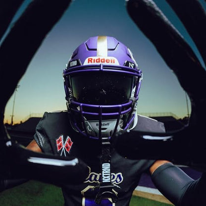 Nxtrnd Two Football Mouth Guard, Football Mouthpiece with Strap, Fits Adult & Youth (Black)