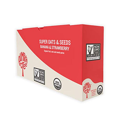 Pumpkin Tree Organics Super Oats & Seeds, Banana & Strawberry, 4 Ounce (Pack of 10)
