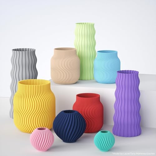 ELEGOO Matte PLA Filament Bundle 4KG, 1.75mm 3D Printer Filament Dimensional Accuracy +/- 0.02mm, 1kg Carboard Spool (2.2lbs) Fits for Most FDM 3D Printers(Black, White, Navy Blue, Ruby Red)