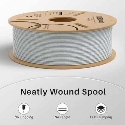 ELEGOO PLA Filament 1.75mm Marble 1KG, 3D Printer Filament Dimensional Accuracy +/- 0.02mm, 1kg Cardboard Spool(2.2lbs) 3D Printing Filament Fits for Most FDM 3D Printers