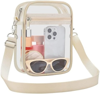 USPECLARE Clear Purse Stadium Approved CrossBody Bag for Men and Women