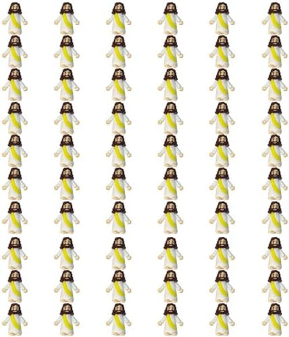 Mini Jesus Figures, Set of 30pcs Action Figures Little Jesus Figures, Tiny Jesus Figures to Hide and Seek Religious Gifts for Easter Egg Stuffers