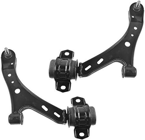 TRQ Front Lower Control Arm with Ball Joint Set Driver & Passenger Side Lower Compatible with 2005-2010 Ford Mustang