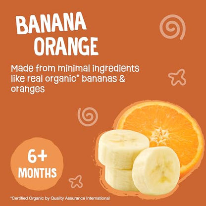 Earth's Best Organic Banana Orange Pouch, 3.5 oz (Pack of 12)