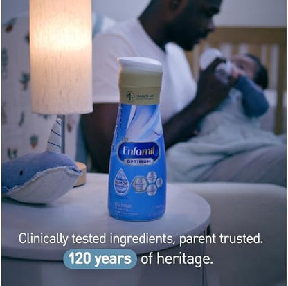 Enfamil Optimum (Enspire) Ready-to-Feed Baby Formula, Our Closest to Breast Milk, Brain-Building DHA, 32 Fl Oz