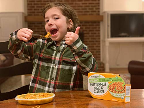 Sprout Organic Baby Food, Toddler Meals, Macaroni Pasta with Butternut Squash Cheese Sauce, 5 Oz Bowl (8 Count)