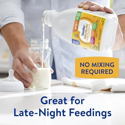 Similac NeoSure Premature Post-Discharge Infant Formula, Ready-to-Feed Baby Formula, 32-fl-oz Bottle, Pack of 6