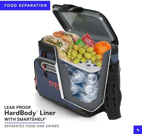 Titan by Arctic Zone 30 Can Zipperless Soft Cooler with HardBody Liner
