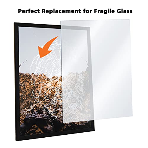 Egofine Plexiglass Sheets Acrylic Sheets 20 Pack of 8x10’’ 0.04 Thick Clear Plastic Cast Transparent Plexi Glass for Crafting Projects, Replacement Picture Frame Glass, DIY Display, Easy to Cut