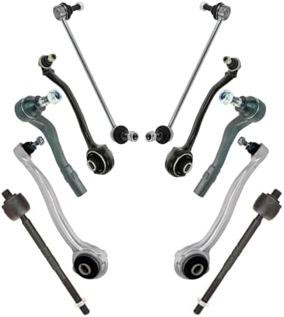 TRQ Front Steering & Suspension Kit Compatible with 02-07 C230 01-05 C240 06-07 C280 02-04 C32 AMG C320 C350 05-06 C55 AMG 03-05 CLK320 06-09 CLK350 03-06 CLK500 CLK55 AMG 07-09 CLK550