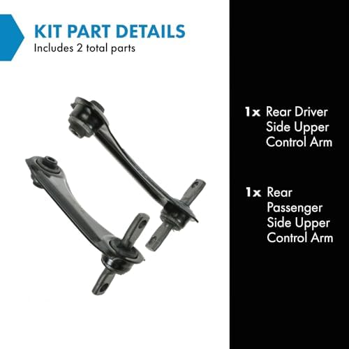 TRQ Rear Upper Control Arm Set Compatible with 1994-2001 Acura Integra 1992-2000 Honda Civic 1993 Civic del Sol 1997-2001 CR-V