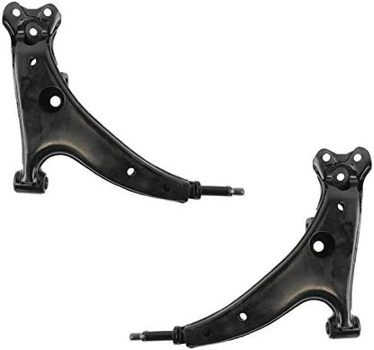 TRQ Front Lower Control Arm Set Compatible with 1993-1995 Geo Prizm Toyota Corolla