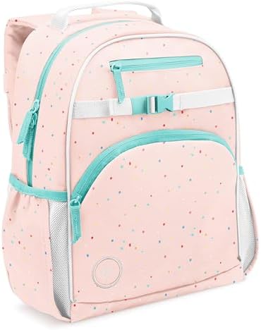 Simple Modern Medium Toddler Backpack for School Girls and Boys | Kindergarten Elementary Kids Backpack | Fletcher Collection | Kids - 15" tall | Rainbow Speckles