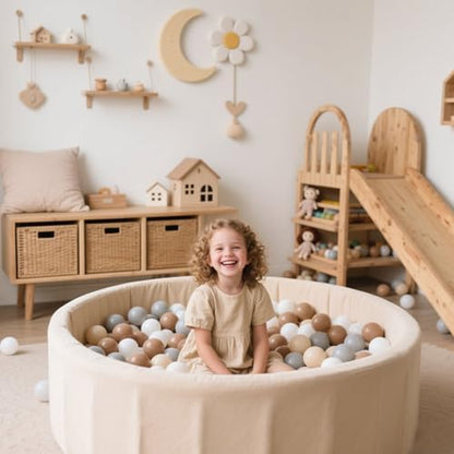 GOGOSO Ball Pit Balls for Toddlers,100pcs 2.15inch Crawl Balls BPA Free Crush Proof PlayBalls Soft Plastic Bals for Toddler, Pool Tent Party Favors Summer Water Bath Toy