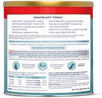 Enfamil NeuroPro EnfaCare High Calorie Premature Baby Formula, Milk-Based with Iron, Brain-Building DHA, Vitamins & Minerals for Immune Support, easy-to-digest proteins, Baby Milk, 23 Oz Can