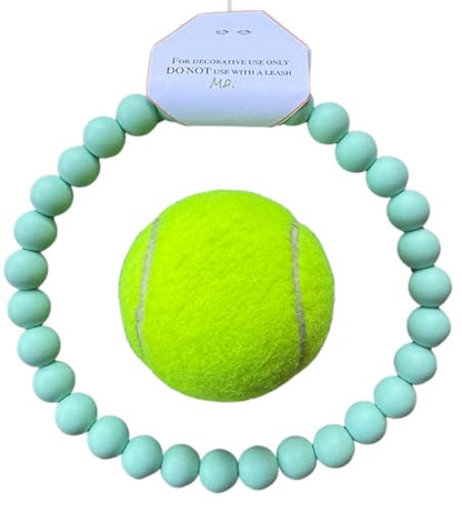 Dog Necklace (Medium (18"), Solid, Turquoise)