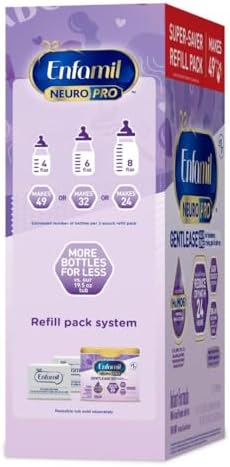 Enfamil NeuroPro Gentlease Baby Formula, Brain Building DHA, HuMO6 Immune Blend, Designed to Reduce Fussiness, Crying, Gas & Spit-up in 24 Hrs, has Prebiotics to Promote Softer Stools, Baby Milk, 30.4 Oz (Pack of 4)