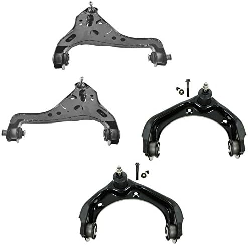 TRQ Front Upper & Lower Control Arm with Ball Joint Set Compatible with 2006-2010 Ford Explorer 2007-2010 Explorer Sport Trac Mercury Mountaineer