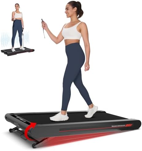 Sperax Walking Treadmill Pad with APP, 3 in 1 Under Desk Treadmill, 400W Low Noise Walking Vibration Pad with Remote Control,Portable Treadmills for Home Office
