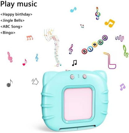 Lapare Spanish and English Bilingual Audible Flash Cards Toy with Music for Toddlers 1 2 3 4 5, Learn Spanish and English for Kids, Niñas, Niños, Bebes