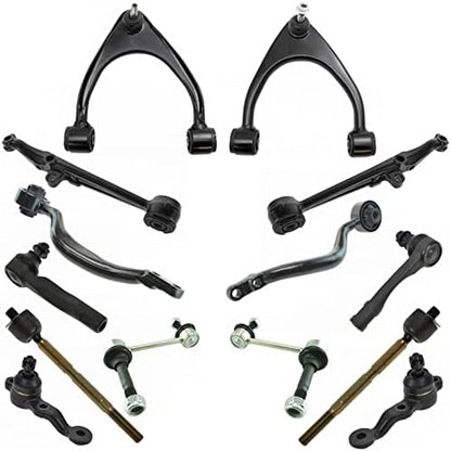 TRQ Front Steering & Suspension Kit Ball Joint Control Arm Control Arm with Ball Joint Sway Bar Stabilizer Link Tie Rod Compatible with 2001 Lexus IS300