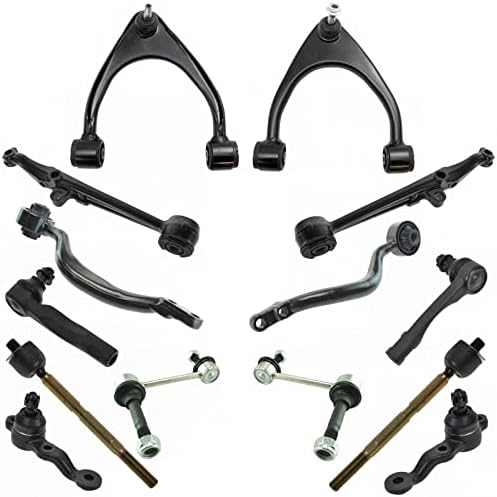 TRQ Front Steering & Suspension Kit Ball Joint Control Arm Control Arm with Ball Joint Sway Bar Stabilizer Link Tie Rod Compatible with 2001 Lexus IS300