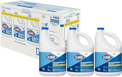 CloroxPro Clorox Germicidal Bleach, 121 Ounce Bottle, Pack of 3 (Package May Vary)