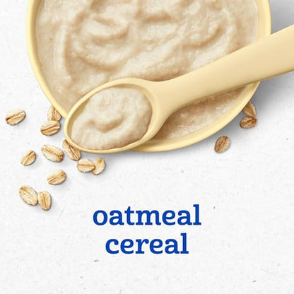 Gerber Stage 1 Baby Food, Baby Oatmeal Cereal, 8g Whole Grains, Iron, Zinc & Vitamin B12, Infant Cereal, 6-Pack