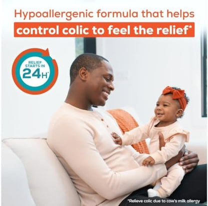 Enfamil Nutramigen Hypoallergenic Baby Formula with Iron, Lactose Free, Colic Relief from Cow's Milk Allergy Starts in 24 Hours, Brain Building DHA, Concentrated Liquid, 8 Fl Oz, 24 Bottles