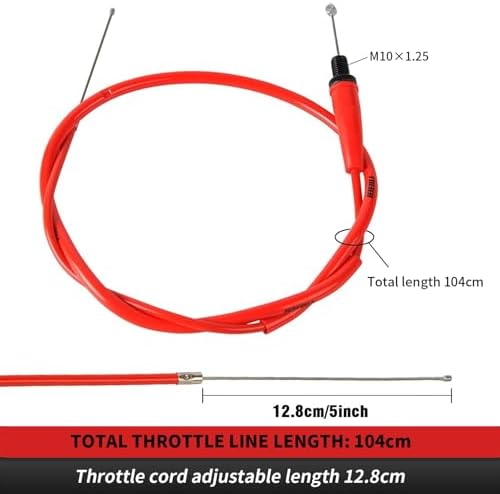 NIBBI Twists Throttle Grip,Dirt Bike Grips with Throttle Cable and Handlebar Grip for SSR125 Pit Bike, 22mm Motorcycle Throttle Assembly