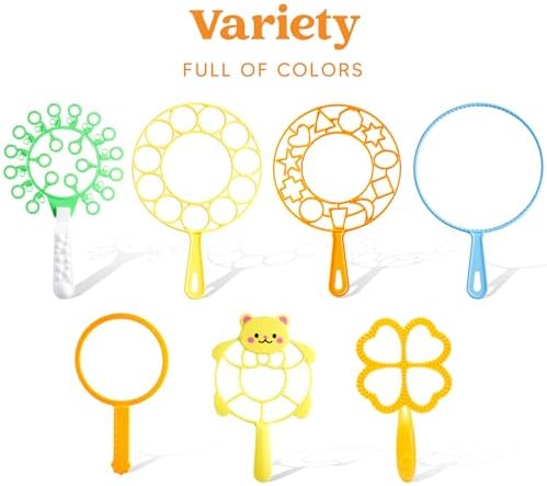 JOYIN 29 Pcs Big Bubble Wands Set, Giant Bubble Wand Bulk with Tray for Kids Outside Blowing, Toys for Summer Easter Party Favor Birthday Toddlers