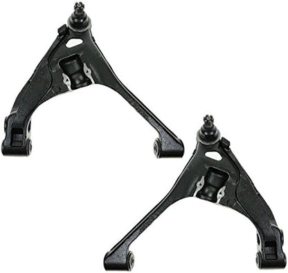 TRQ Front Lower Control Arm with Ball Joint Set Compatible with 2000-2004 Dodge Dakota 2000-2003 Durango
