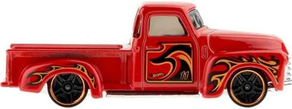 Bundle of Hot Wheels Track Builder Straight Track Set, 37 Component Parts & 1:64 Scale Toy Car (Amazon Exclusive) + Hot Wheels Set of 10 Toy Trucks in 1:64 Scale (Styles May Vary)