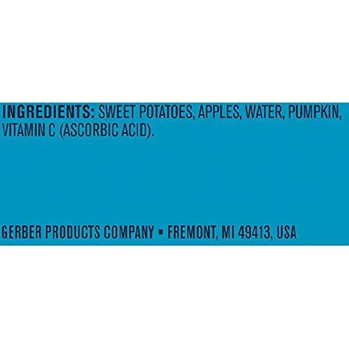 Gerber 2nd Foods Sweet Potato, Apple & Pumpkin Pureed Baby Food, 4 Ounce Tubs, 2 Count (Pack of 8)