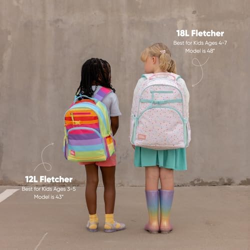 Simple Modern Medium Toddler Backpack for School Girls and Boys | Kindergarten Elementary Kids Backpack | Fletcher Collection | Kids - 15" tall | Unicorn Rainbows