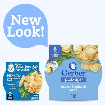Gerber Pick-ups Cheese & Spinach Ravioli, 6 Ounce (Pack of 8)